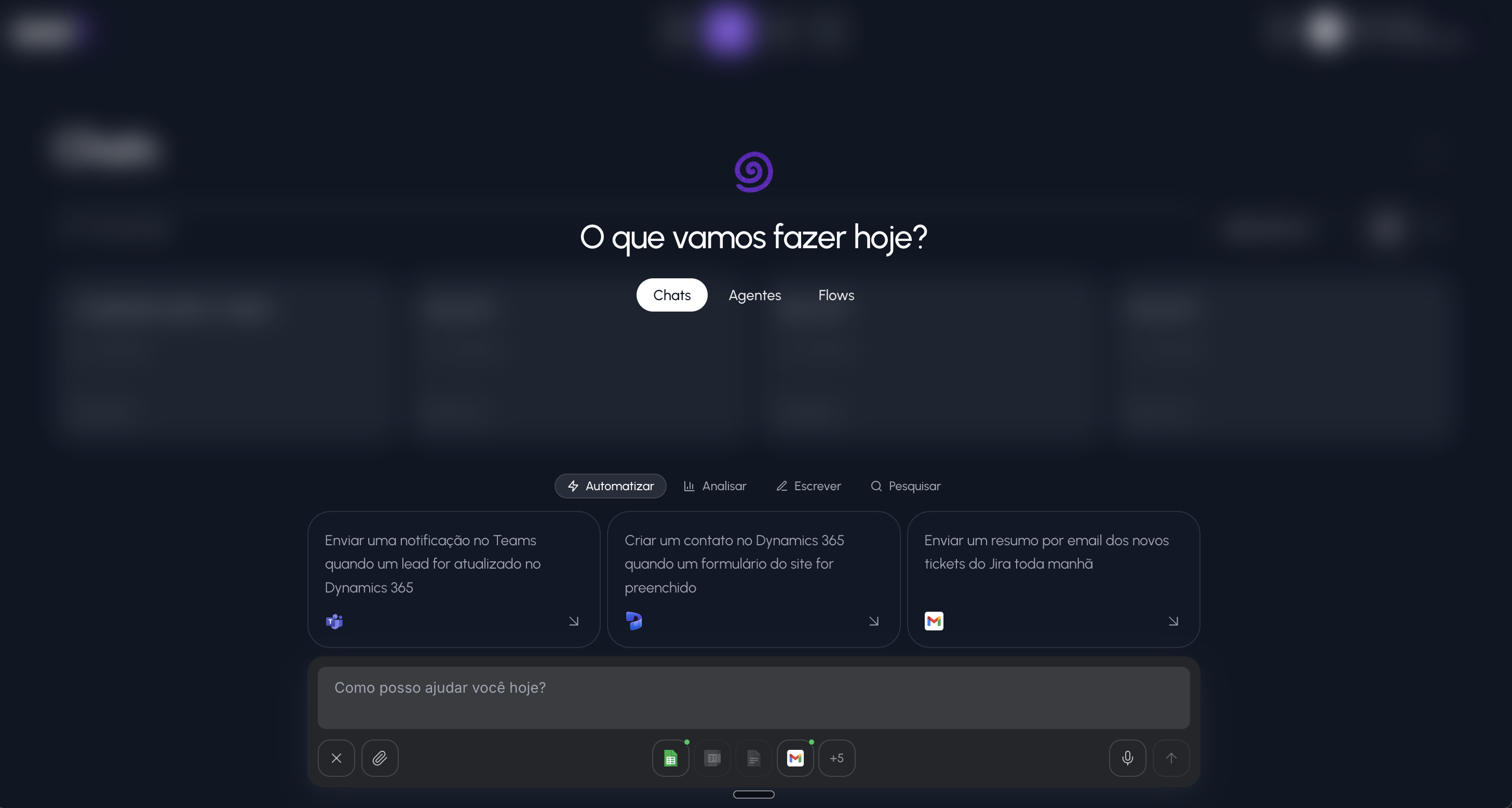 Assistentes de IA
para o dia a dia
